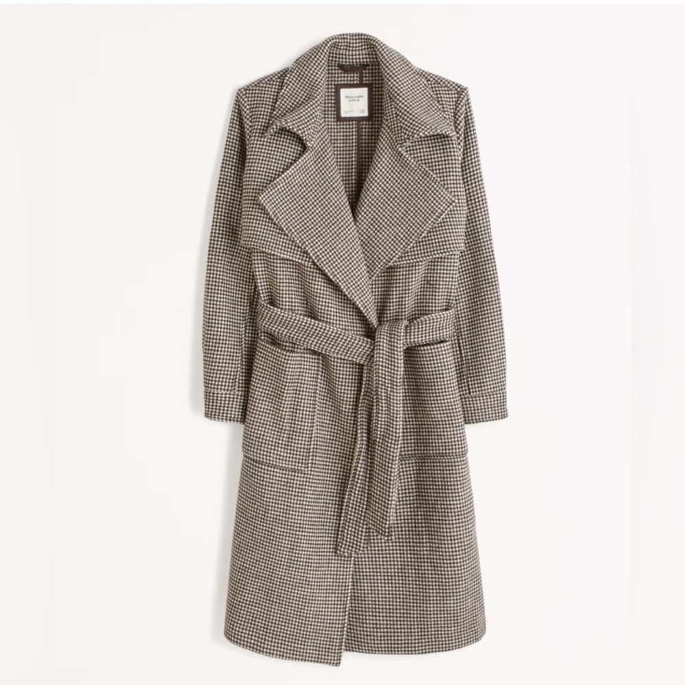Abercrombie & Fitch Wool Blend Trench Coat